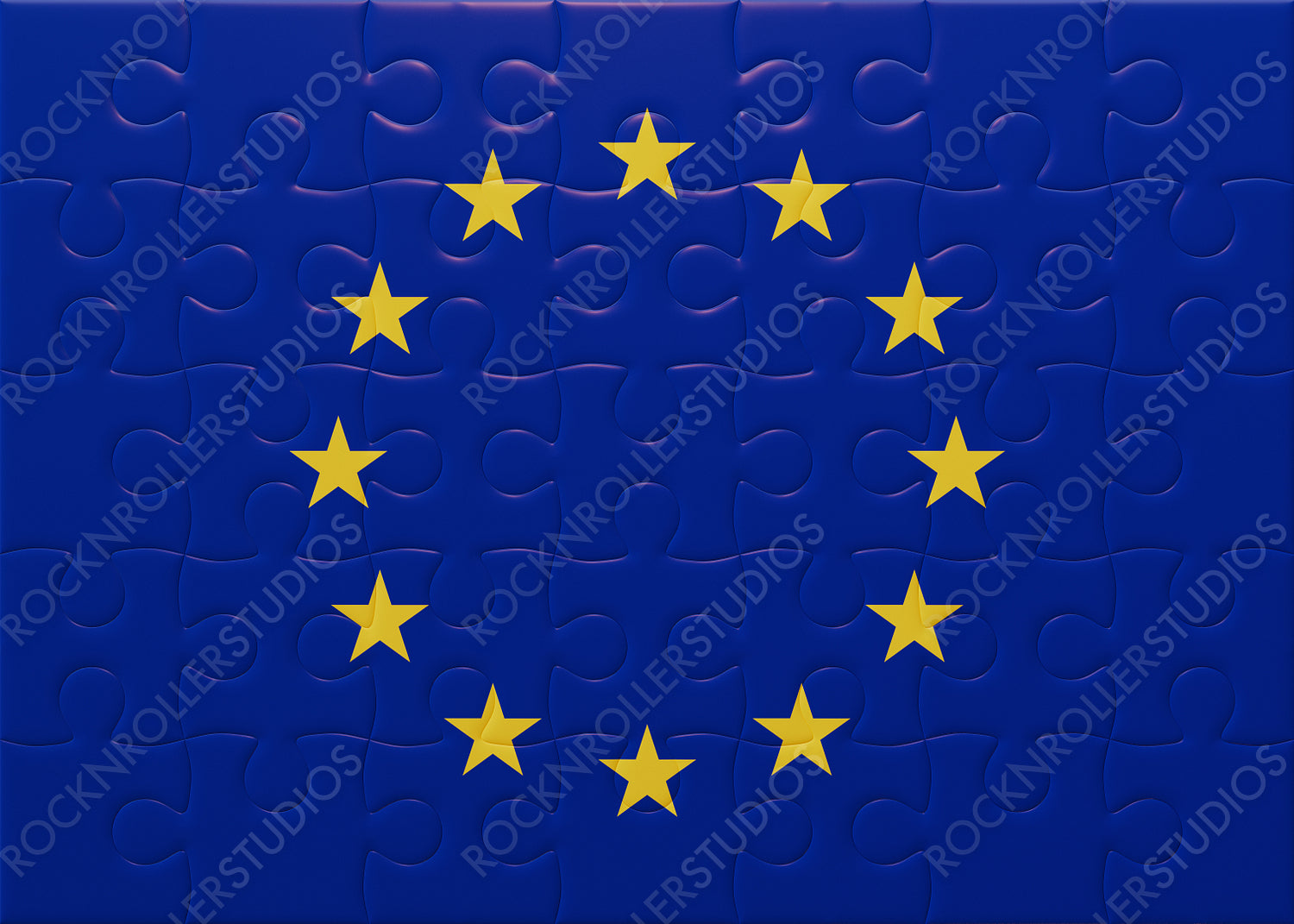 Complete EU Flag Puzzle: A Symbol of Unity and Integration