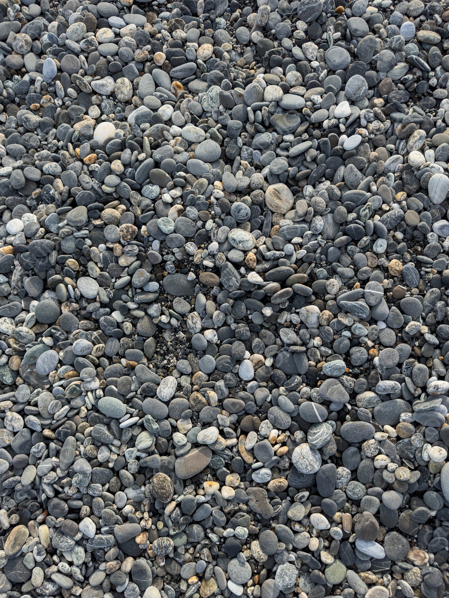 Natural Pebbles Background, Smooth River Stones