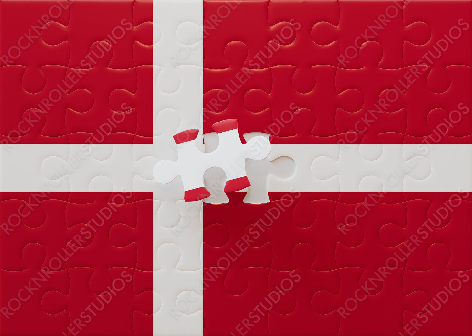 Perfect Fit: Completing the Danish Flag Puzzle