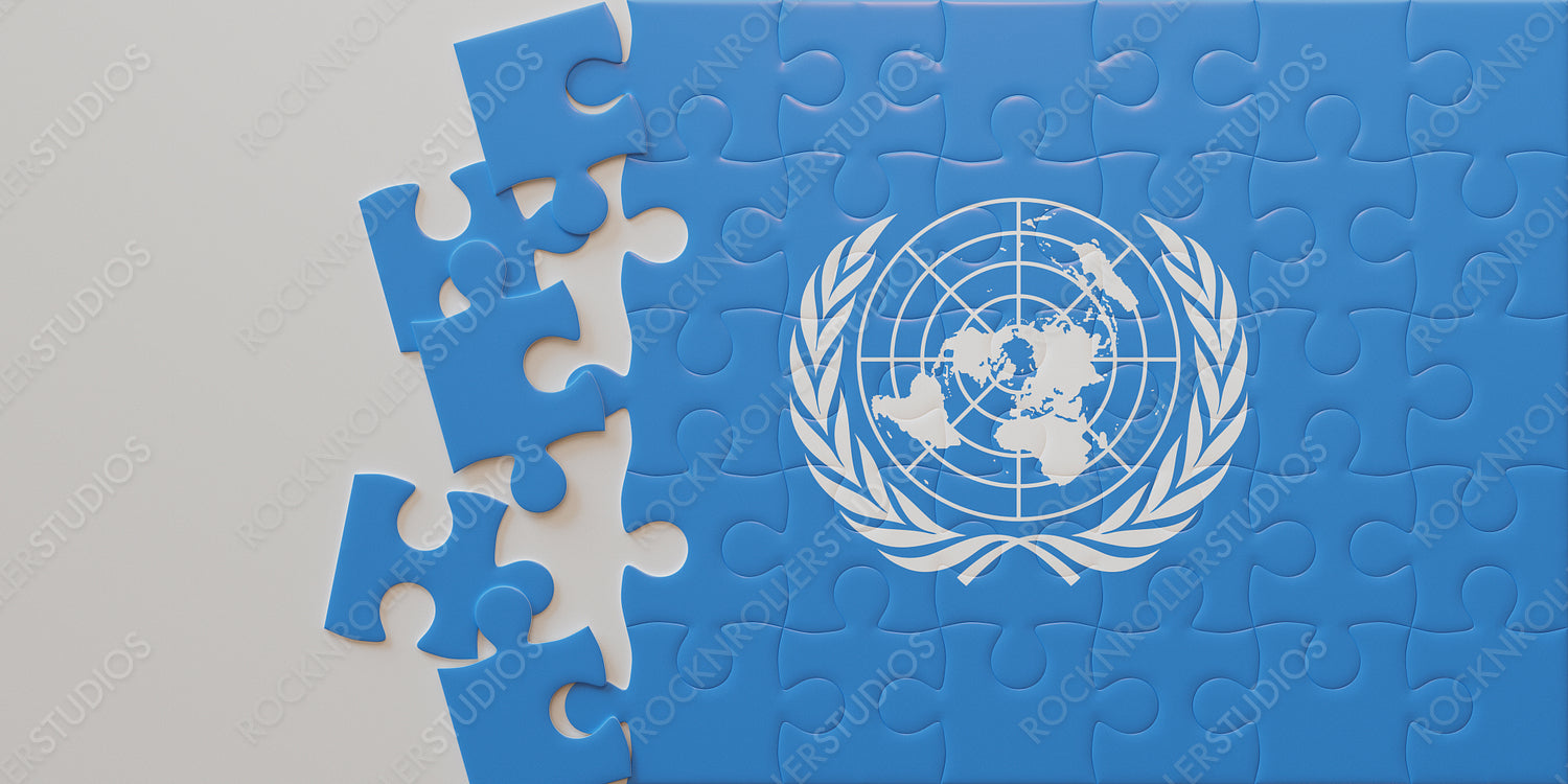United Nations Emblem Puzzle: A Symbol of Global Unity and Collaboration