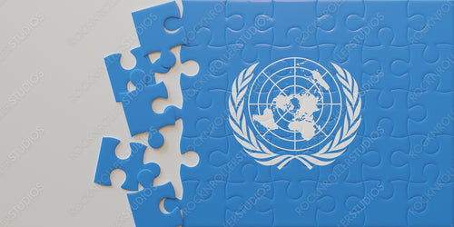 United Nations Emblem Puzzle: A Symbol of Global Unity and Collaboration