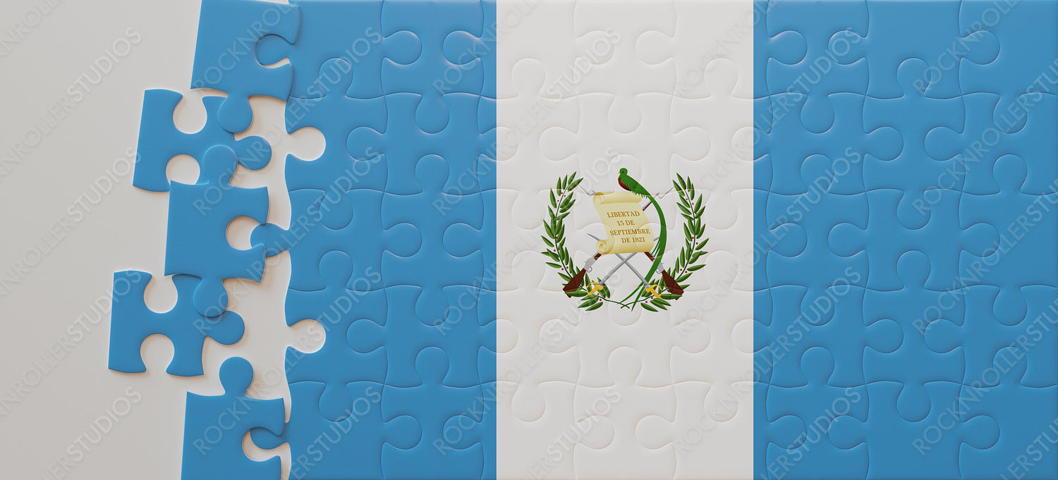 Piece Together Guatemala's Pride: Flag & Emblem Jigsaw Puzzle