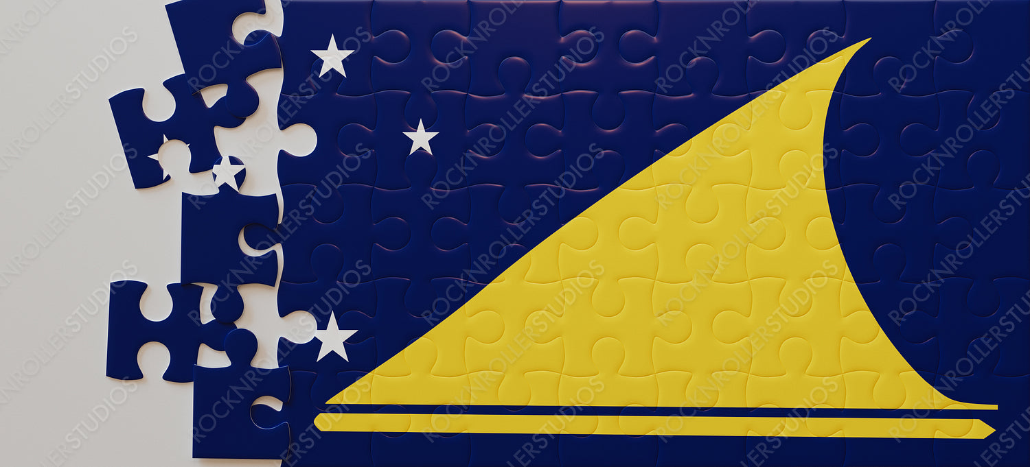 Dynamic Tokelau Flag Puzzle: Hope & Prosperity Under Starlit Skies