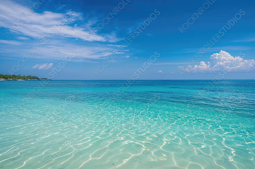 Romance background with Romantic Sunshine Beach in Miami. Dream getaway Island.