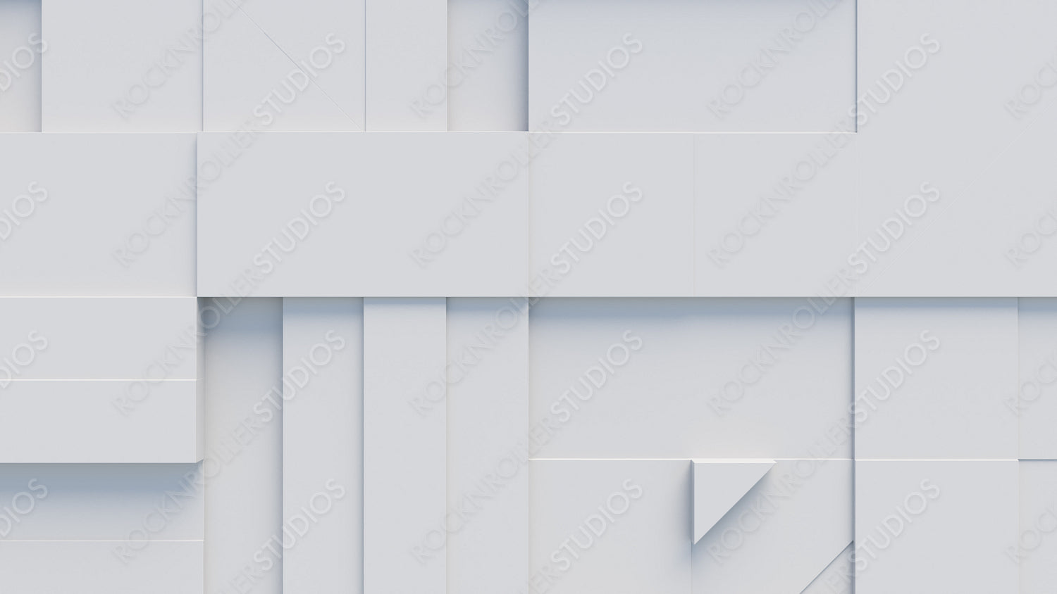 Abstract background created from White 3D Shapes. Business 3D Render .