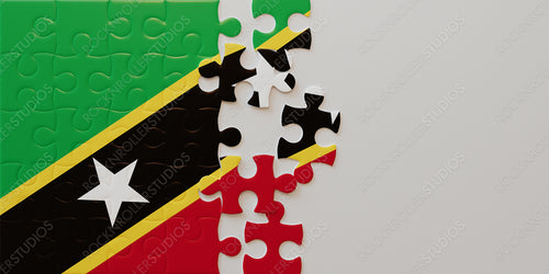 Piece Together National Pride: Saint Kitts and Nevis Flag Jigsaw Puzzle
