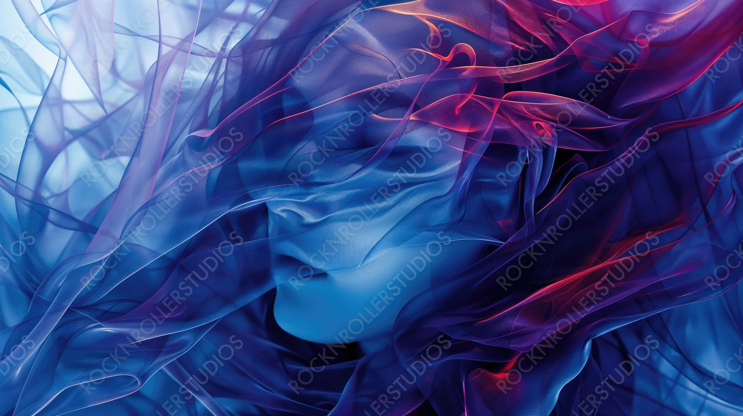 Enigmatic Silken Veil: Ethereal Face Wrapped in Delicate, Flowing Fabric