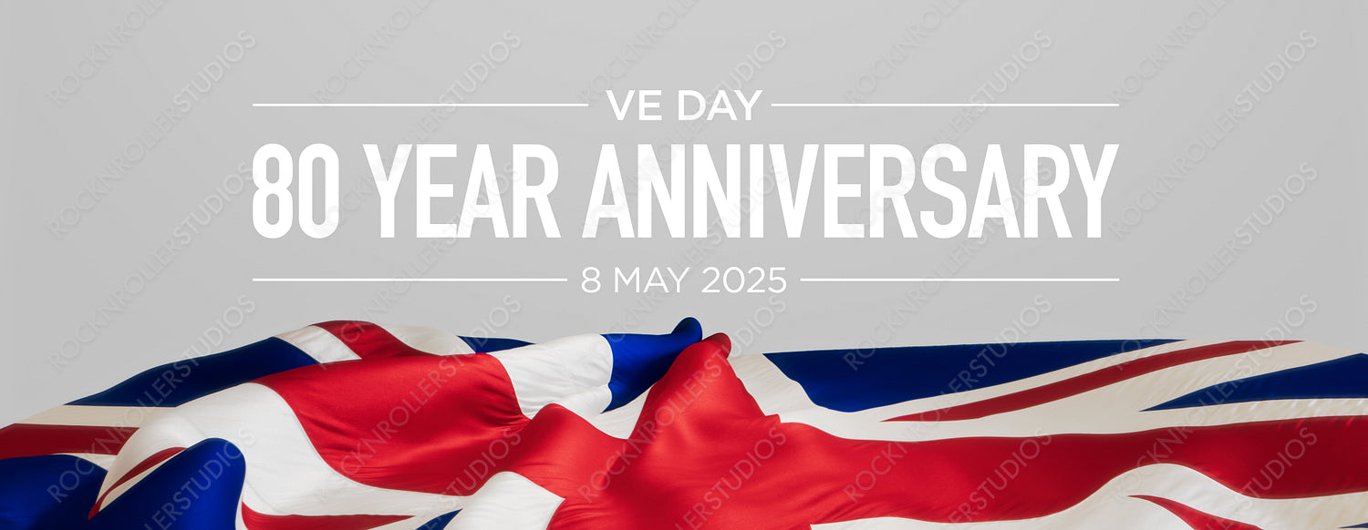 Stunning VE Day 80th Anniversary Tribute with Union Jack - May 8, 2025