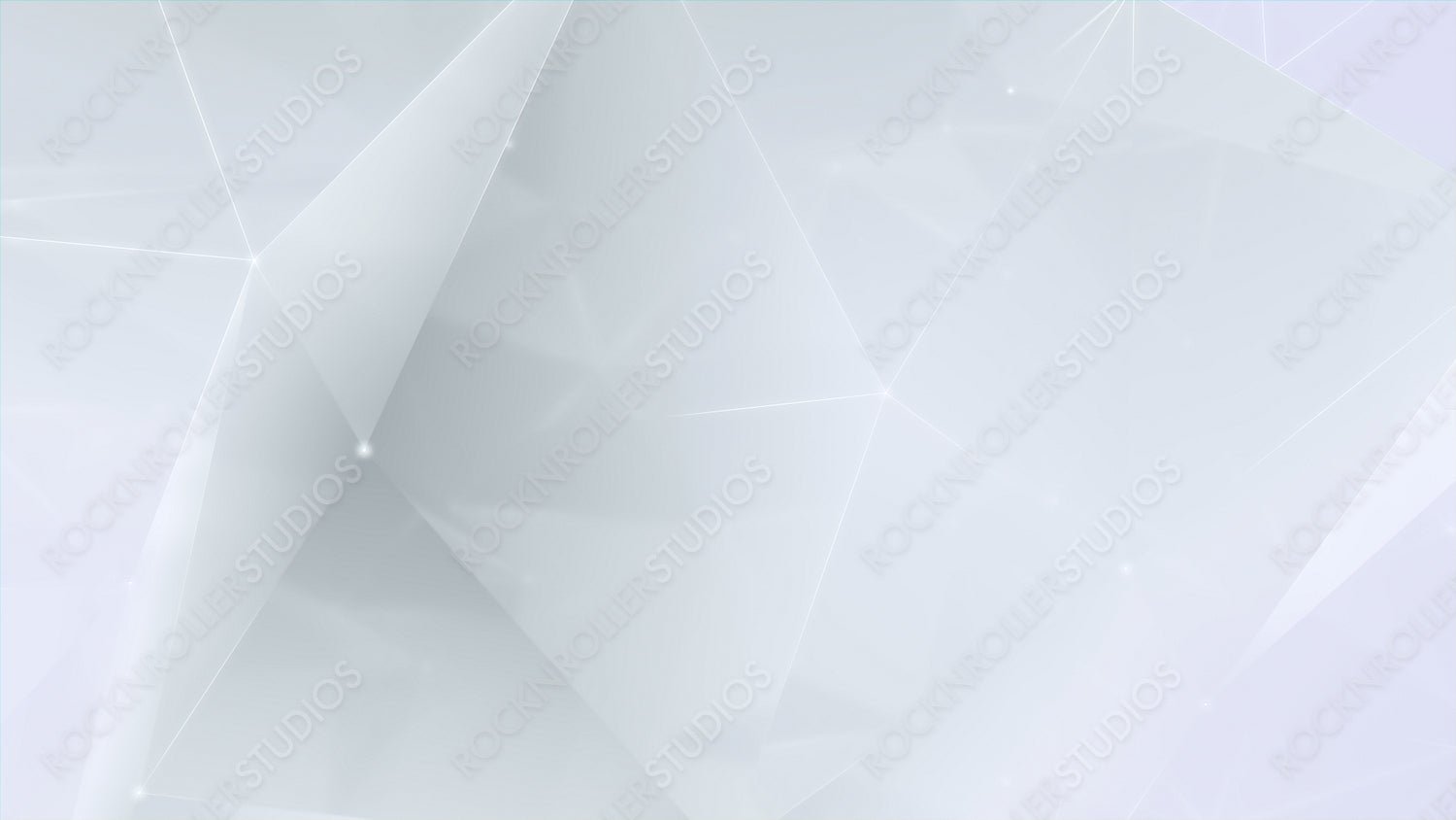 White Crystal Mesh. Futuristic Global Data Network Concept. 3D Render.