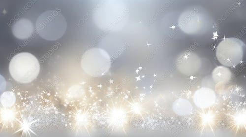 Silver Shining Christmas Background.