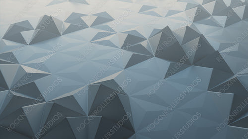 Cool Three-Dimensional Surface with Tetrahedrons. Modern, Atmospheric 3d Background.