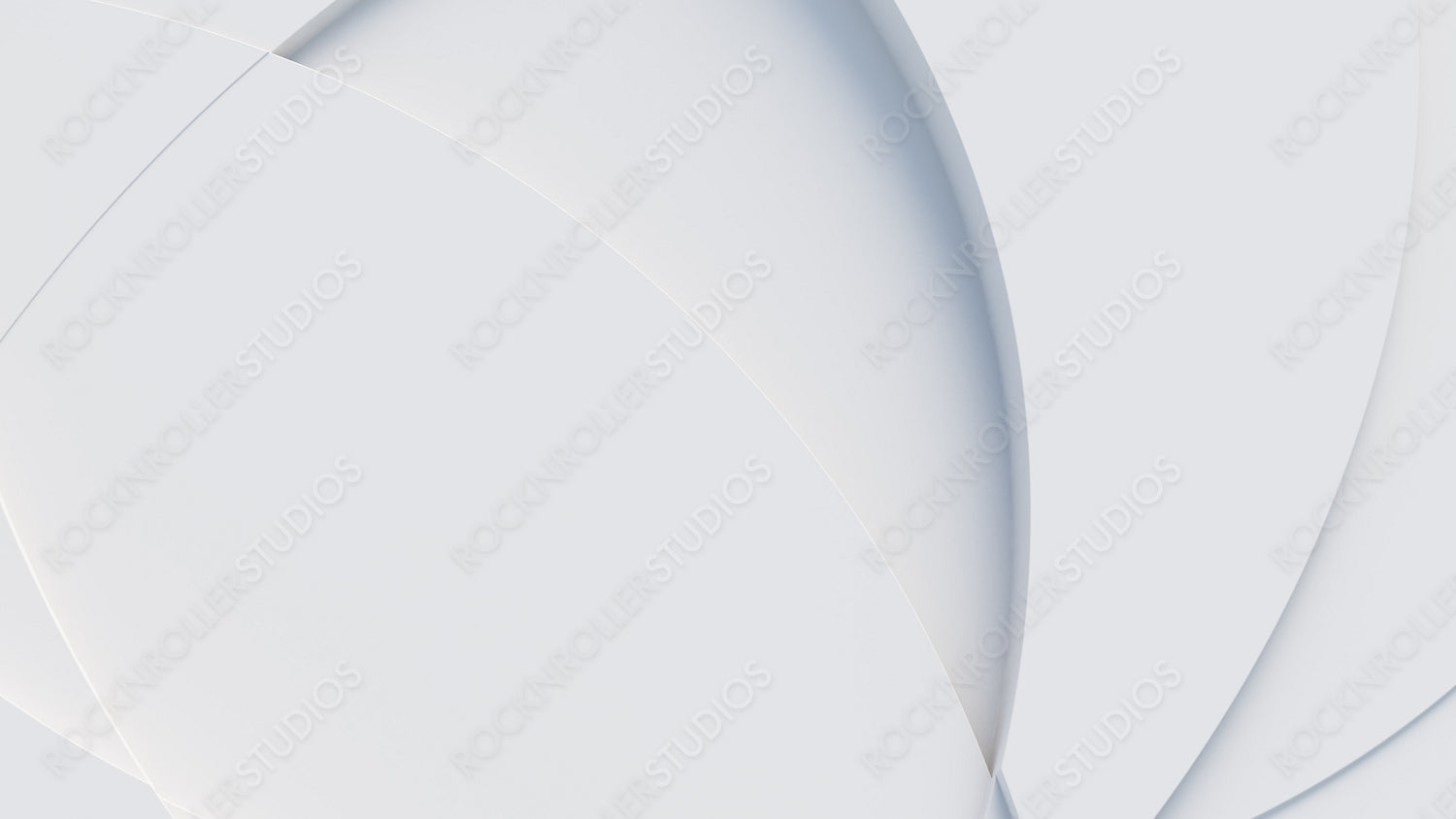 White, Tech Background with a Geometric 3D Structure. Clean, Minimal design with Simple Futuristic Forms. 3D Render.