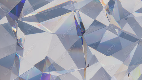 Glass 3D Geometric Wall. Modern Premium Background.