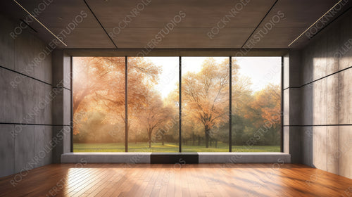 Loft Interior Design Background. Stylish Room. Generative AI.