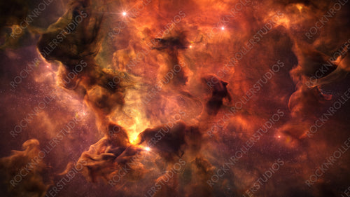 Cosmos Background with Colorful Nebula Clouds and Stars. Galaxy Astronomy image Showing an Interstellar Celestial View of Outer Space beyond the Milky Way.