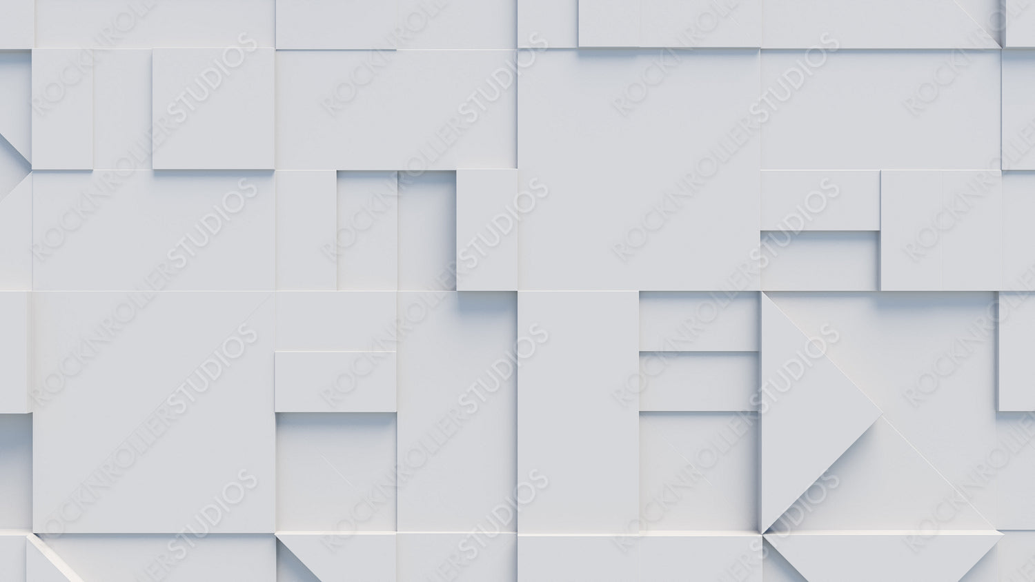 Various 3D Blocks neatly organized to make a wall. White Tech wallpaper .