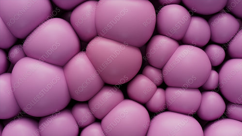 Abstract background made of Pink 3D Soft Shapes. Colorful 3D Render.