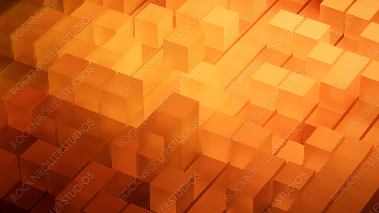 Orange and Yellow, Modern Tech Wallpaper. 3D Render.