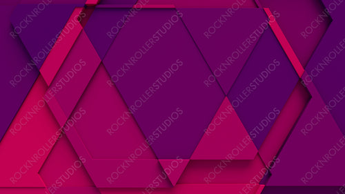 Pink and Purple Tech Background with a Geometric 3D Structure. Clean, Minimal design with Simple Futuristic Forms. 3D Render.