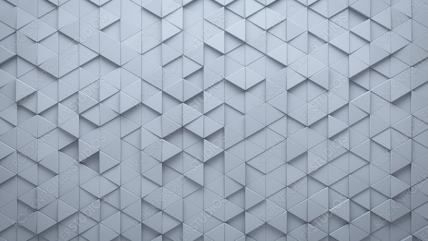 3D, Futuristic Wall background with tiles. Polished, tile Wallpaper with Triangular, White blocks. 3D Render