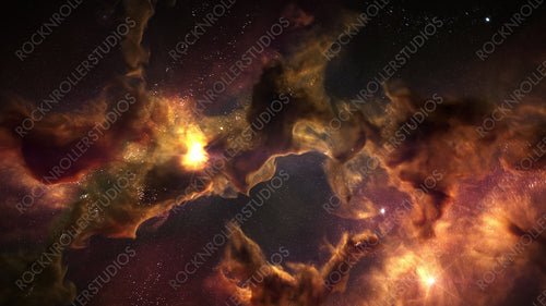 Nebula animated colorful background