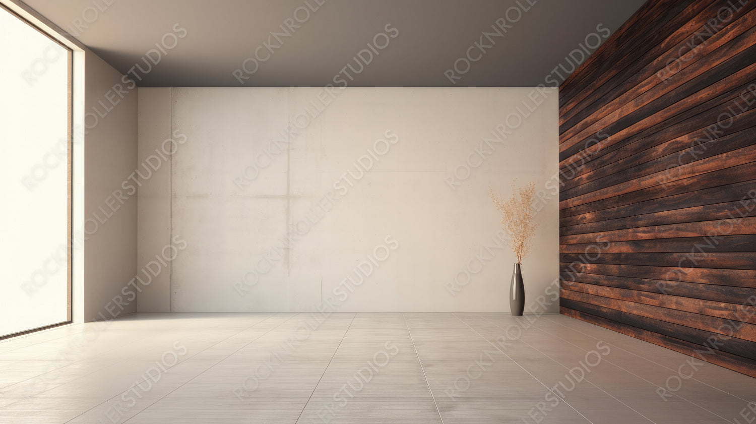 Modern Interior Design Background. Contemporary Room. Generative AI.