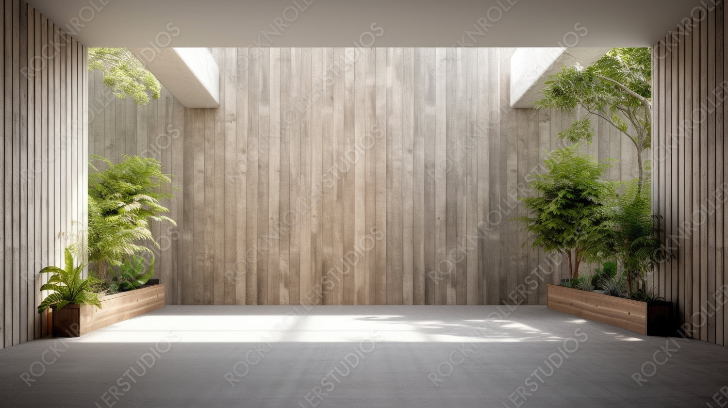 Contemporary Interior Design Background. Modern Room. Generative AI.