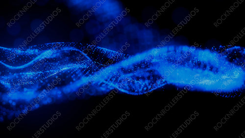 Abstract Medical Technology background. Blue, Health, Science and Research concept. 3D Render.