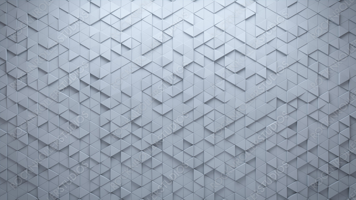 Polished, White Wall background with tiles. 3D, tile Wallpaper with Futuristic, Triangular blocks. 3D Render
