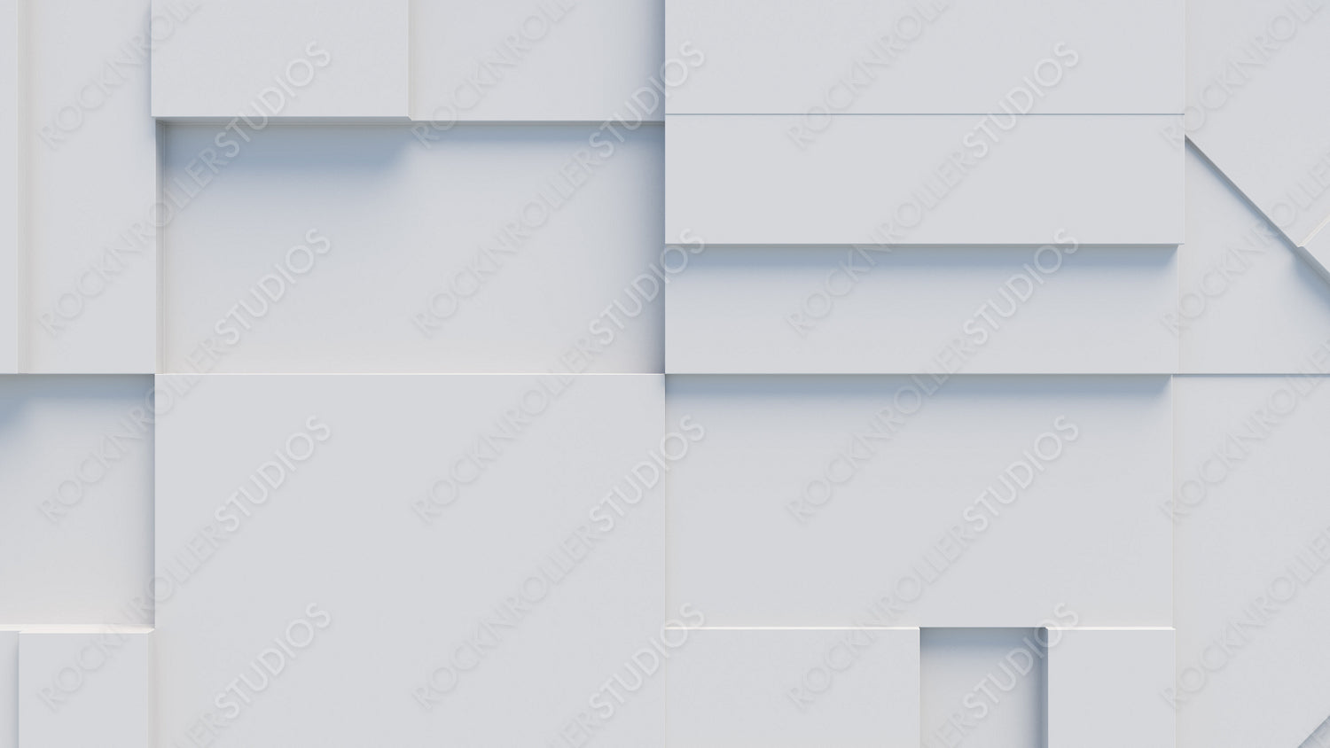 White 3D Shapes arranged to create a Business abstract background. 3D Render .