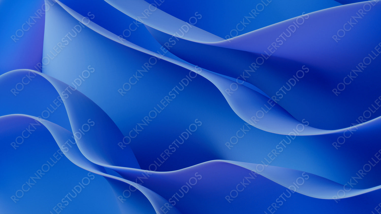 Blue Ripple Layers. Elegant Abstract 3D Background. 3D Render.