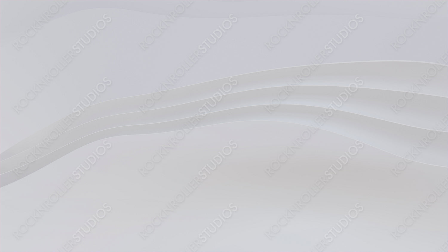 Abstract wallpaper created from White 3D Undulating lines. Light 3D Render with copy-space. 