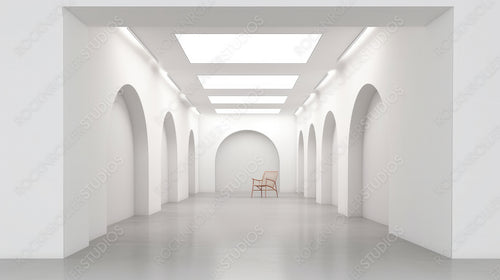 Modern Room. Contemporary Interior Design Background. Generative AI.