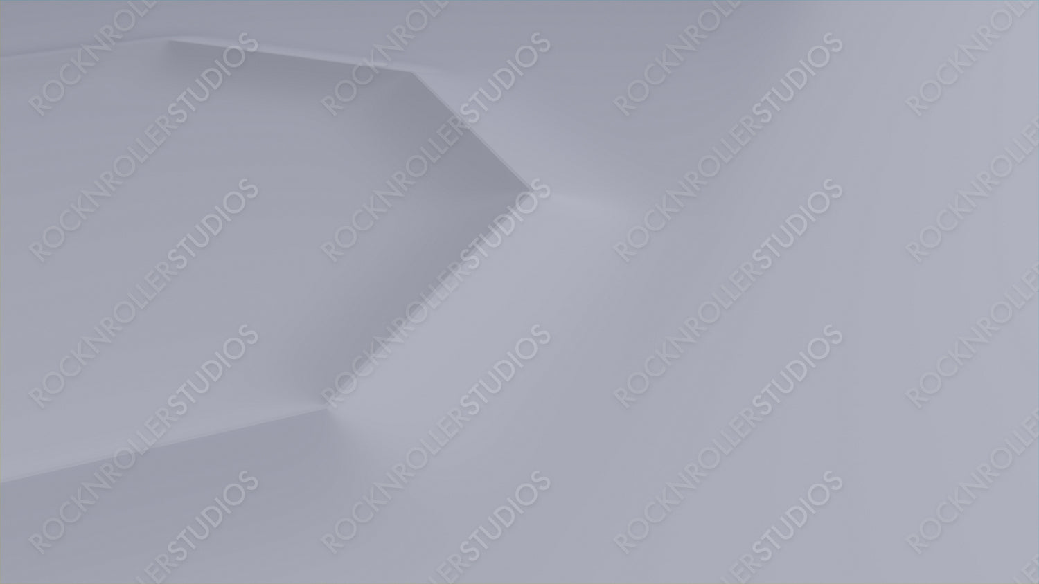 Minimalist Background with Embossed Octagon. White Surface with Raised 3D Shape. 3D Render.
