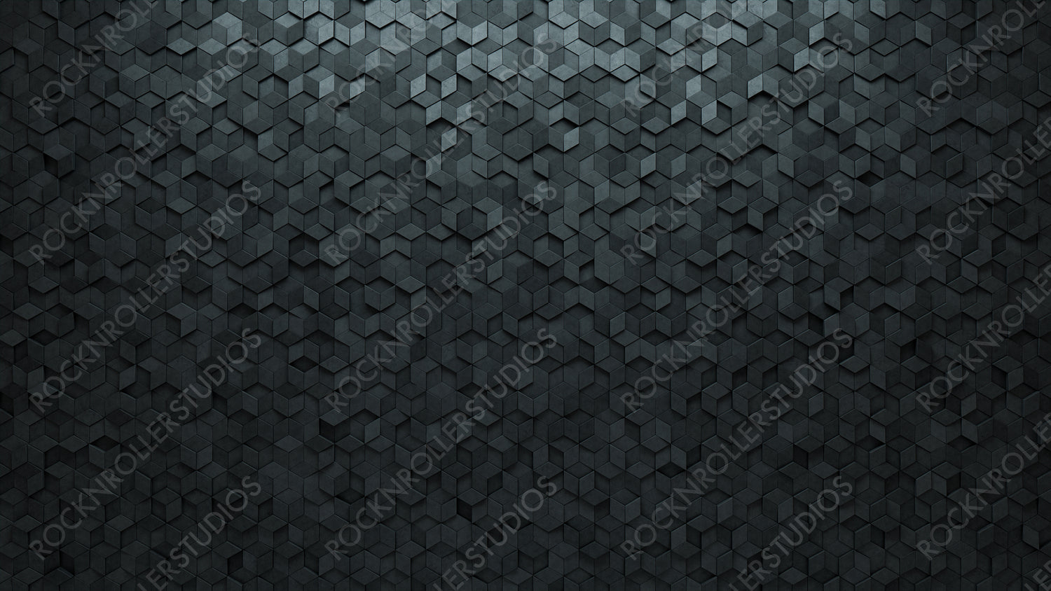 Semigloss Tiles arranged to create a Diamond Shaped wall. Concrete, 3D Background formed from Futuristic blocks. 3D Render