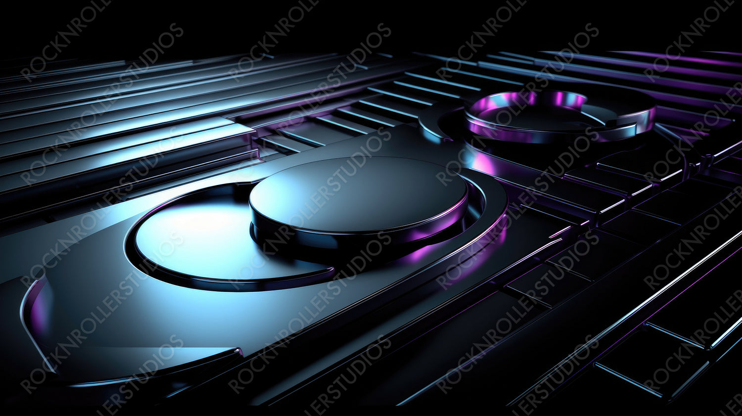 3D Abstract Modern Technology Background.