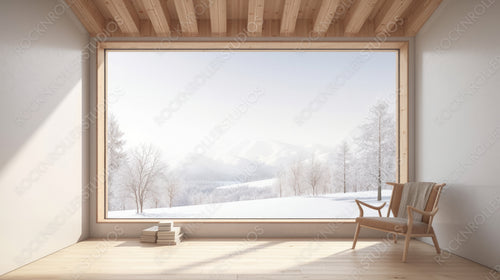 Modern Room Background. Stylish Interior Design. Generative AI.