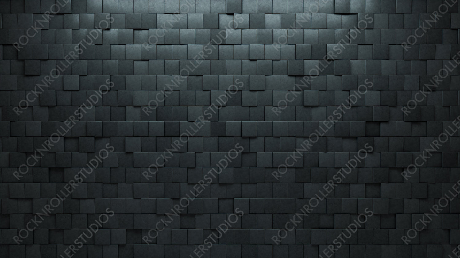 Square, Polished Wall background with tiles. Futuristic, tile Wallpaper with 3D, Concrete blocks. 3D Render