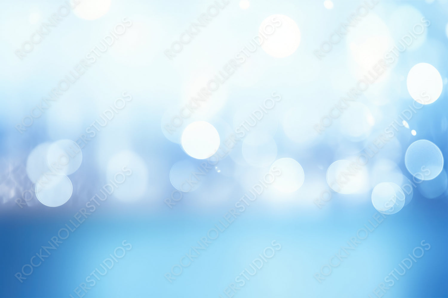Abstract light blue blurred background for presentation with beautiful round bokeh.