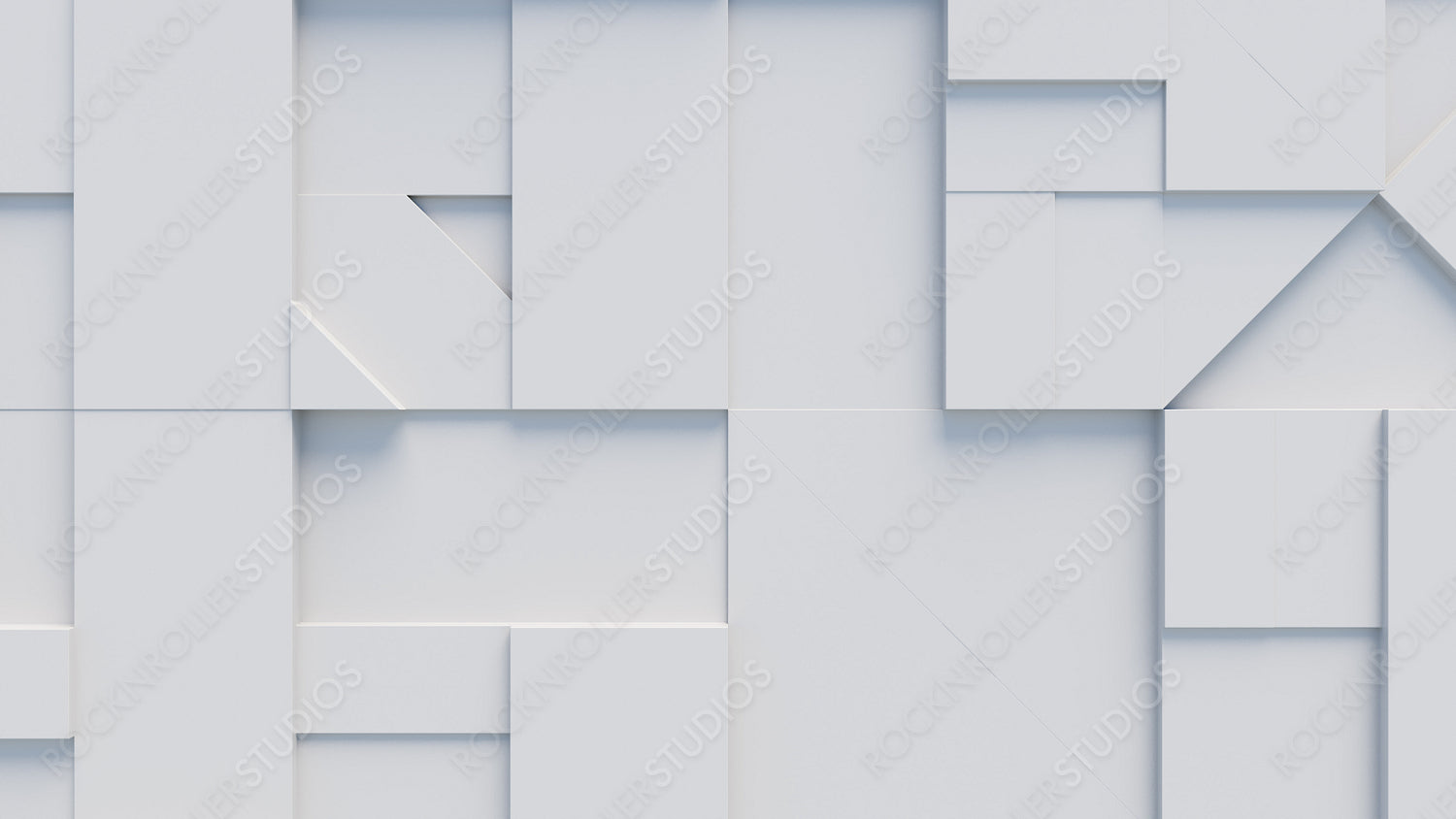 White 3D Blocks neatly organized to make a Futuristic abstract background. 3D Render .