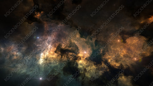Outer Space Background with colorful Nebula Clouds and Stars. Galaxy Astronomy image showing the universe beyond the Milky Way.