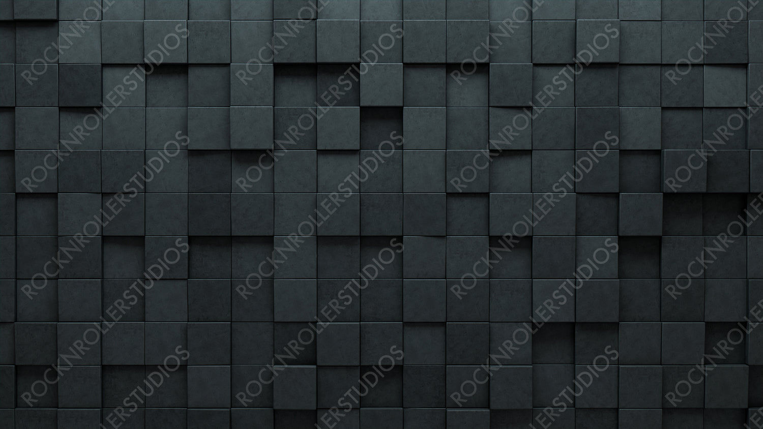 Polished, Concrete Wall background with tiles. Square, tile Wallpaper with 3D, Semigloss blocks. 3D Render